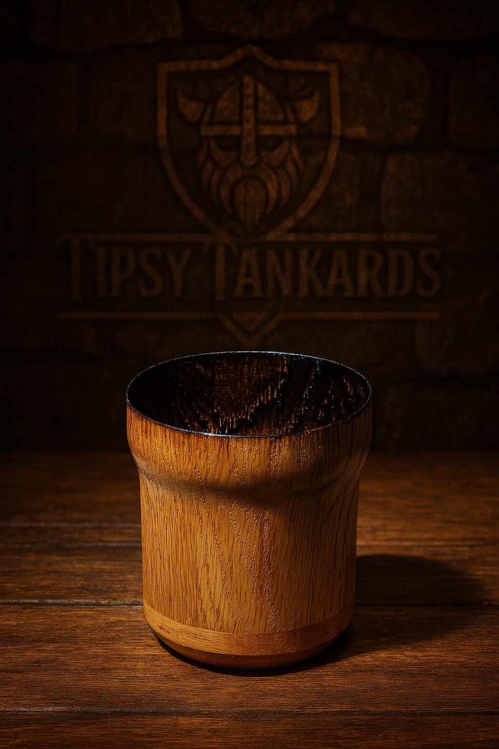 Wooden Charred Whiskey Glass