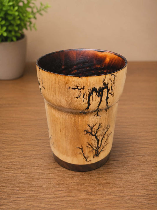 Wizard Whiskey Glass Maple and Walnut