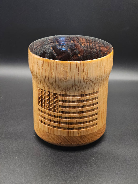 American Flag Whiskey Glass